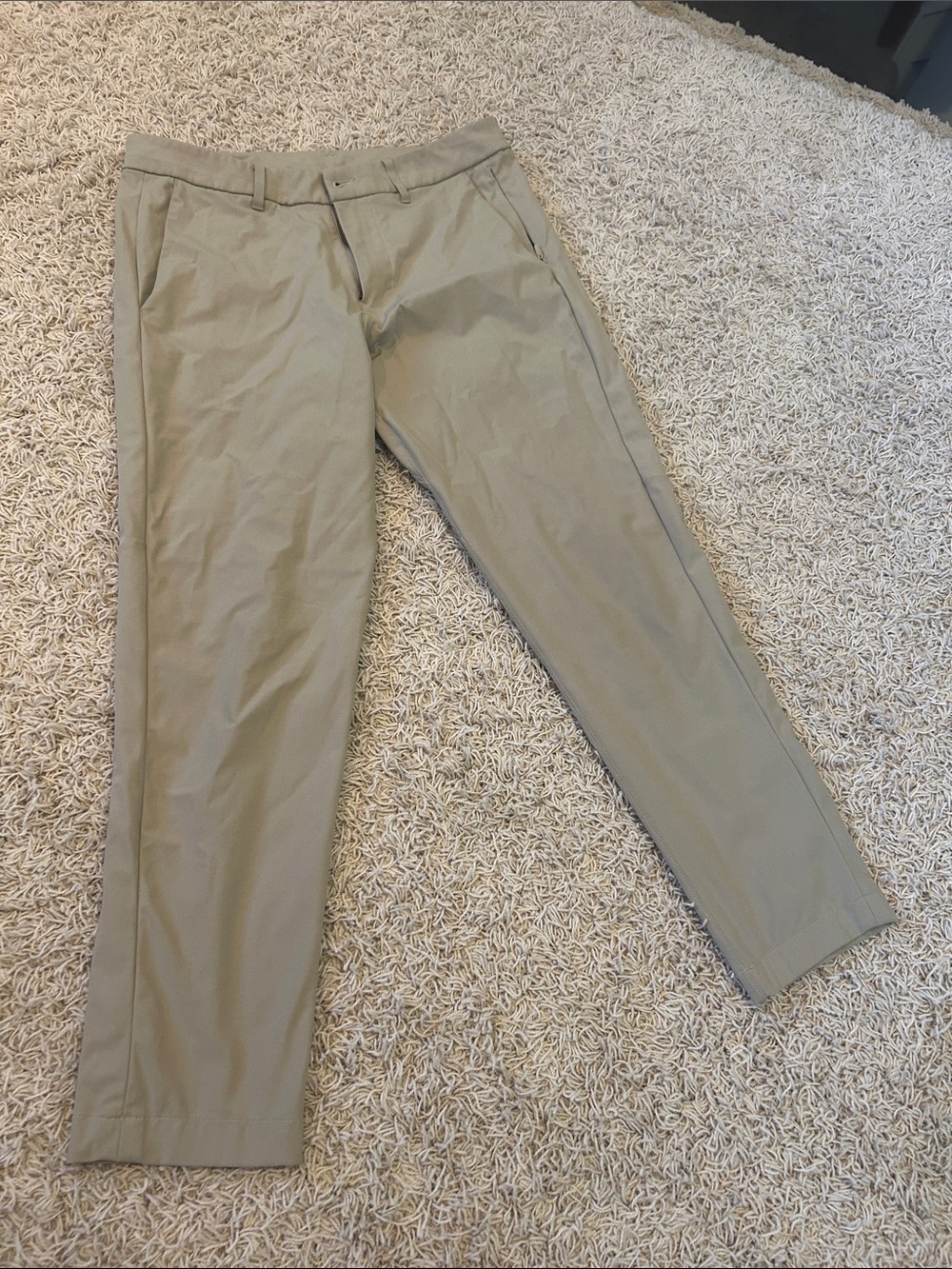 lululemon athletica Men's Khaki Stretch Chinos - Light Tan commission pant